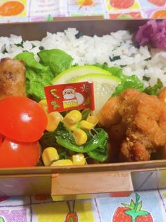 時短お弁当盛り付け記録 からあげ 長男-レシピのメイン写真