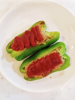 肉だね絞り☆ピーマンの肉詰め-レシピのメイン写真