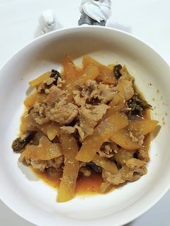 大根と豚肉の甘辛煮-レシピのメイン写真