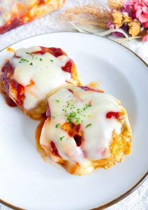 レンチン鶏チーズハンバーグ-レシピのメイン写真