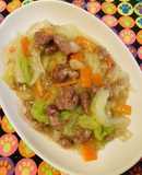 白菜たっぷり消費●豚肉とにんじんで三宝菜