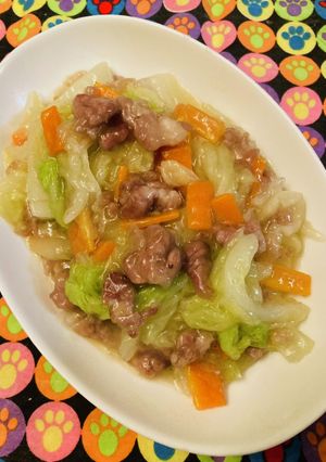 白菜たっぷり消費●豚肉とにんじんで三宝菜-レシピのメイン写真