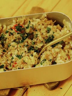 メスティンでガーリックライス/キャンプ飯-レシピのメイン写真