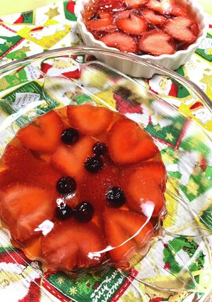 いちごとブルーベリーのゼリー-レシピのメイン写真