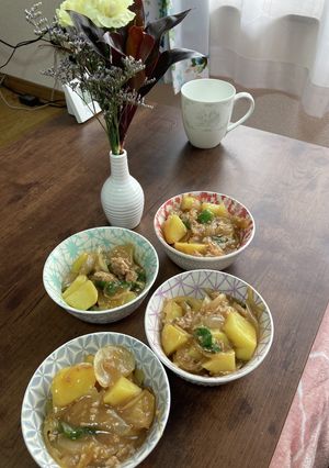 ジャガイモのあんかけそぼろ煮-レシピのメイン写真