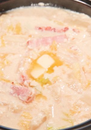 ポカポカ♪白菜の豆乳クリーム鍋【食遺産】-レシピのメイン写真