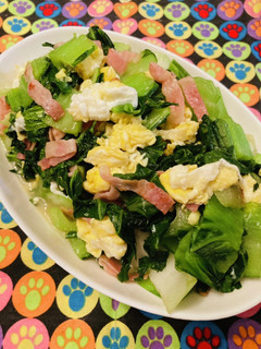 ちんげん菜\2袋/消費●青菜の簡単卵炒め-レシピのメイン写真