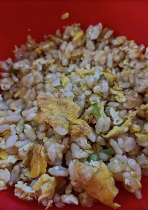 玄米ネギだけパラパラチャーハン-レシピのメイン写真