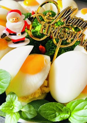 Xmasサラダ☆玉子&玉子-レシピのメイン写真