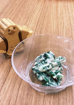 【大崎市】春菊の白和え【発酵文化】-レシピのメイン写真