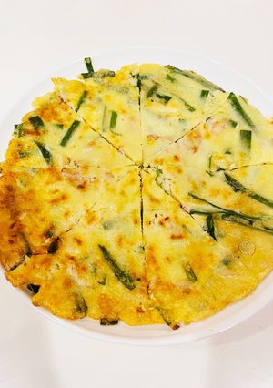 豚肉とニラのシンプルチヂミ-レシピのメイン写真