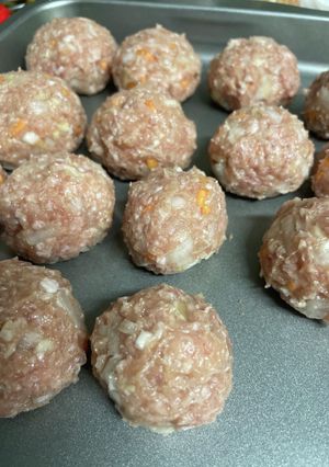 我が家のスープ用作り置き肉団子②-レシピのメイン写真