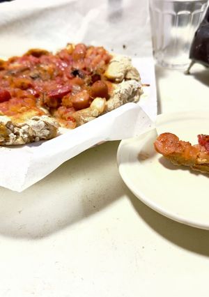 簡単！全粒粉ソーセージのトマトピザ♪-レシピのメイン写真