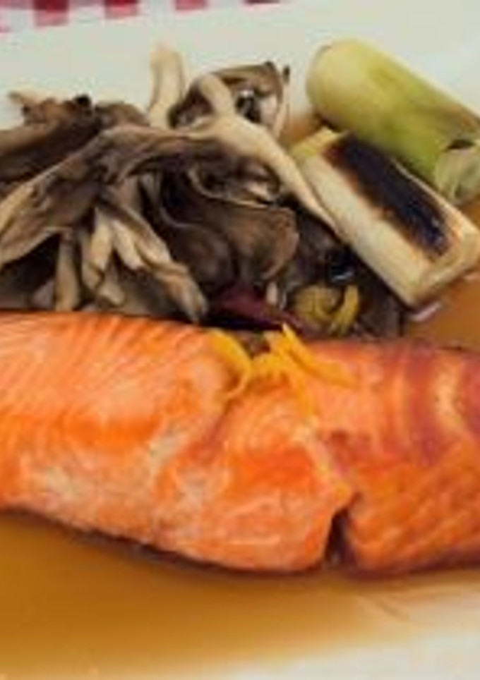 鮭とまいたけの焼浸し-レシピのメイン写真