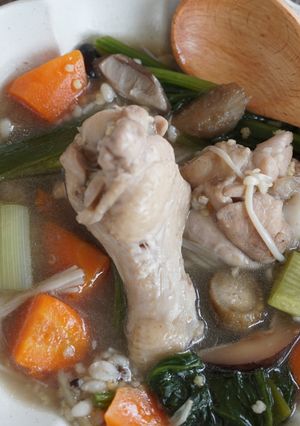 栄養士＊雑穀と鶏手羽の食べるスープ-レシピのメイン写真