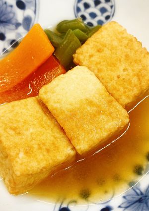 【病院】厚あげ含め煮【朝食】-レシピのメイン写真