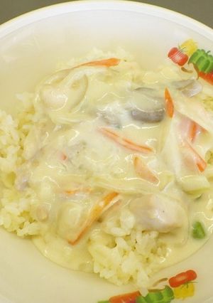 カレーピラフホワイトソース★宇都宮給食-レシピのメイン写真