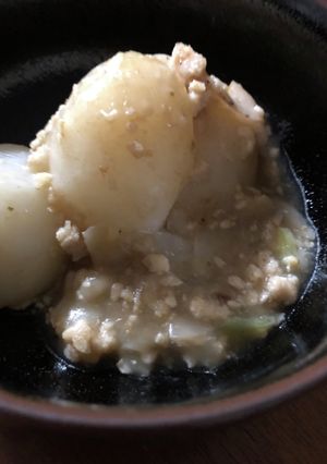 蕪と鶏ひき肉煮物-レシピのメイン写真