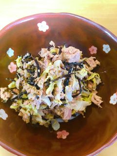 簡単副菜 白菜+ツナ マヨ昆-レシピのメイン写真