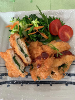 鶏ムネのミルフィーユ揚げ♪-レシピのメイン写真