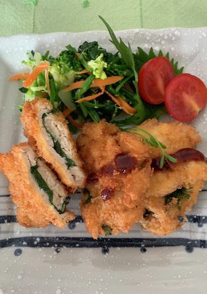 鶏ムネのミルフィーユ揚げ♪-レシピのメイン写真
