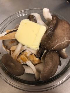 【簡単】レンジでチン!平茸のバター醤油-レシピのメイン写真