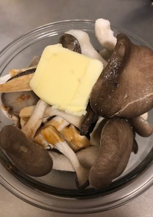 【簡単】レンジでチン!平茸のバター醤油-レシピのメイン写真
