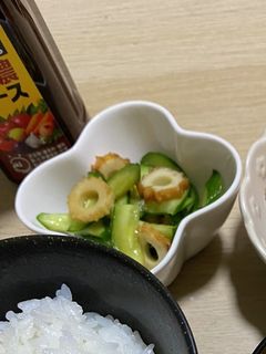 簡単!きゅうりとちくわの酢の物-レシピのメイン写真