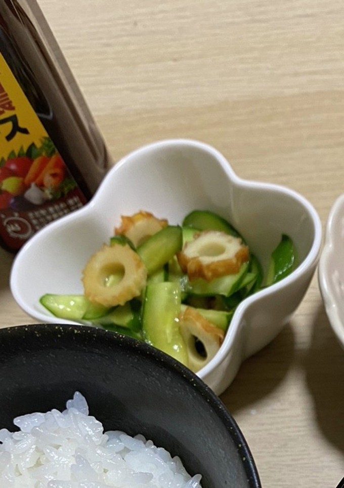 簡単！きゅうりとちくわの酢の物-レシピのメイン写真