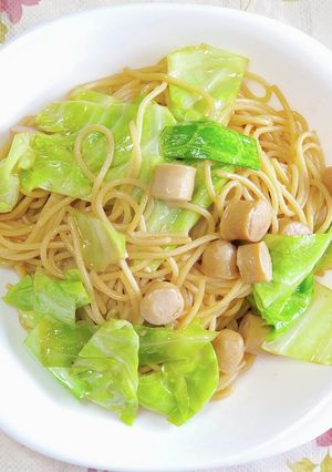 キャベツとウィンナーのバター醤油パスタ-レシピのメイン写真