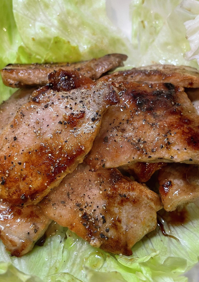 一口カツ用肉のさっぱり焼き-レシピのメイン写真