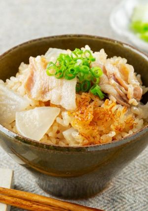 簡単でおいしい♪豚肉と大根の炊込みご飯-レシピのメイン写真