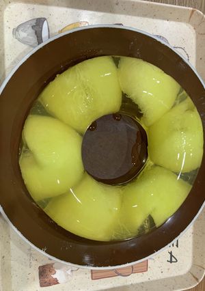 簡単 リース型 メロンゼリー-レシピのメイン写真