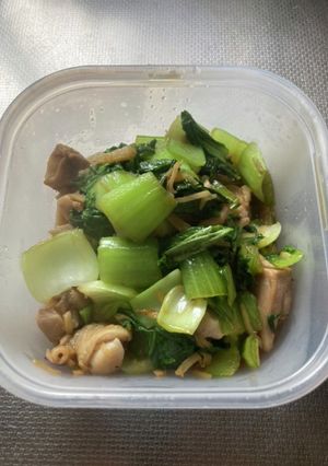 鶏とチンゲン菜の中華炒め-レシピのメイン写真