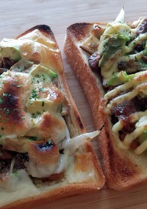 さんま蒲焼トースト-レシピのメイン写真