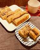 バナナ・栗餡ふたつのパウンドケーキ