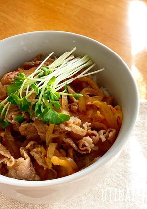 5分でできる!失敗しない♩キムチ牛丼-レシピのメイン写真