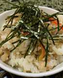 万能たれで簡単☆鶏肉ときのこの混ぜご飯