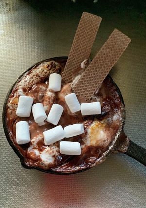 チョコプリンのスモアケーキ-レシピのメイン写真