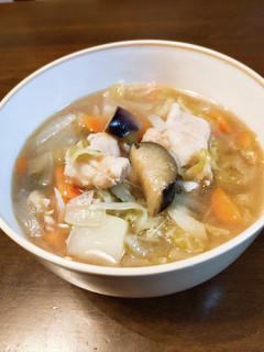 優しいお味!キャベツたっぷりスープパスタ-レシピのメイン写真