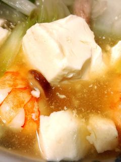 身体ポカポカ♡海老と豆腐の中華あんかけ-レシピのメイン写真
