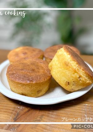 混ぜるだけ簡単！プレーンカップケーキ-レシピのメイン写真