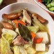 キャベツと長芋のコンソメ煮込み