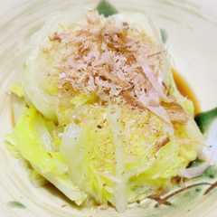 รูปของ ポン酢でさっぱり！白菜のおひたし