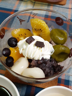 白玉だんご入り♡あんみつ♡-レシピのメイン写真