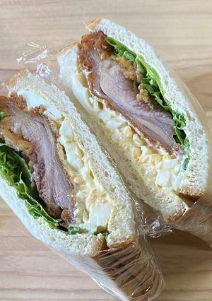 フライドチキンとタルタルソースでサンド-レシピのメイン写真