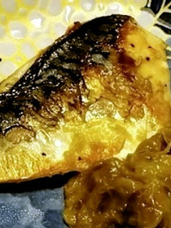 焼き鯖ルバーブ添え-レシピのメイン写真