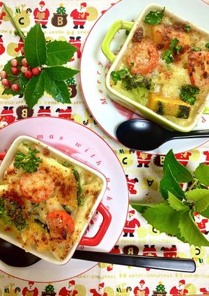 7種の野菜とマカロニのオーブン焼き-レシピのメイン写真