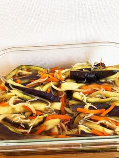 レンジで簡単!野菜の南蛮漬け-レシピのメイン写真