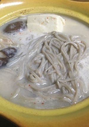 ごま豆乳そばすき-レシピのメイン写真